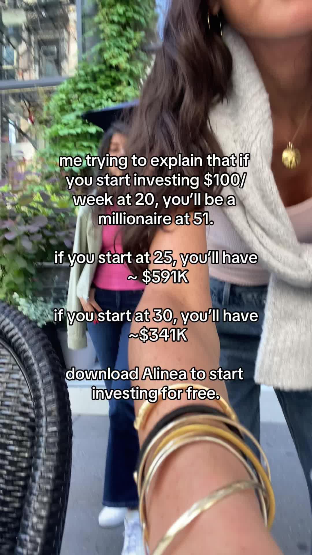 compound interest is your best friend 💸 grow your wealth with this viral investing app #alineainvest #alineaapp