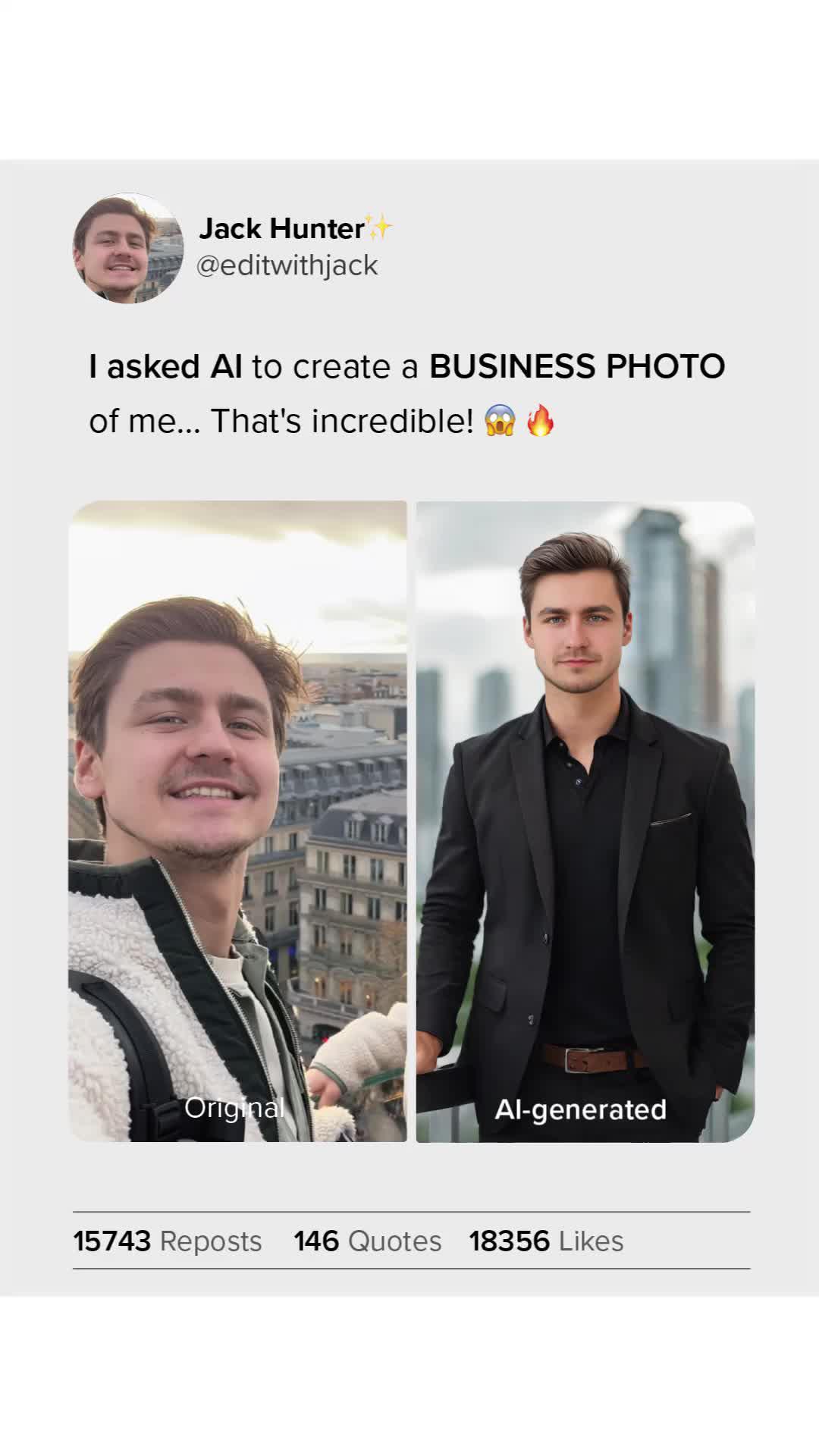 Create your AI Business Photo