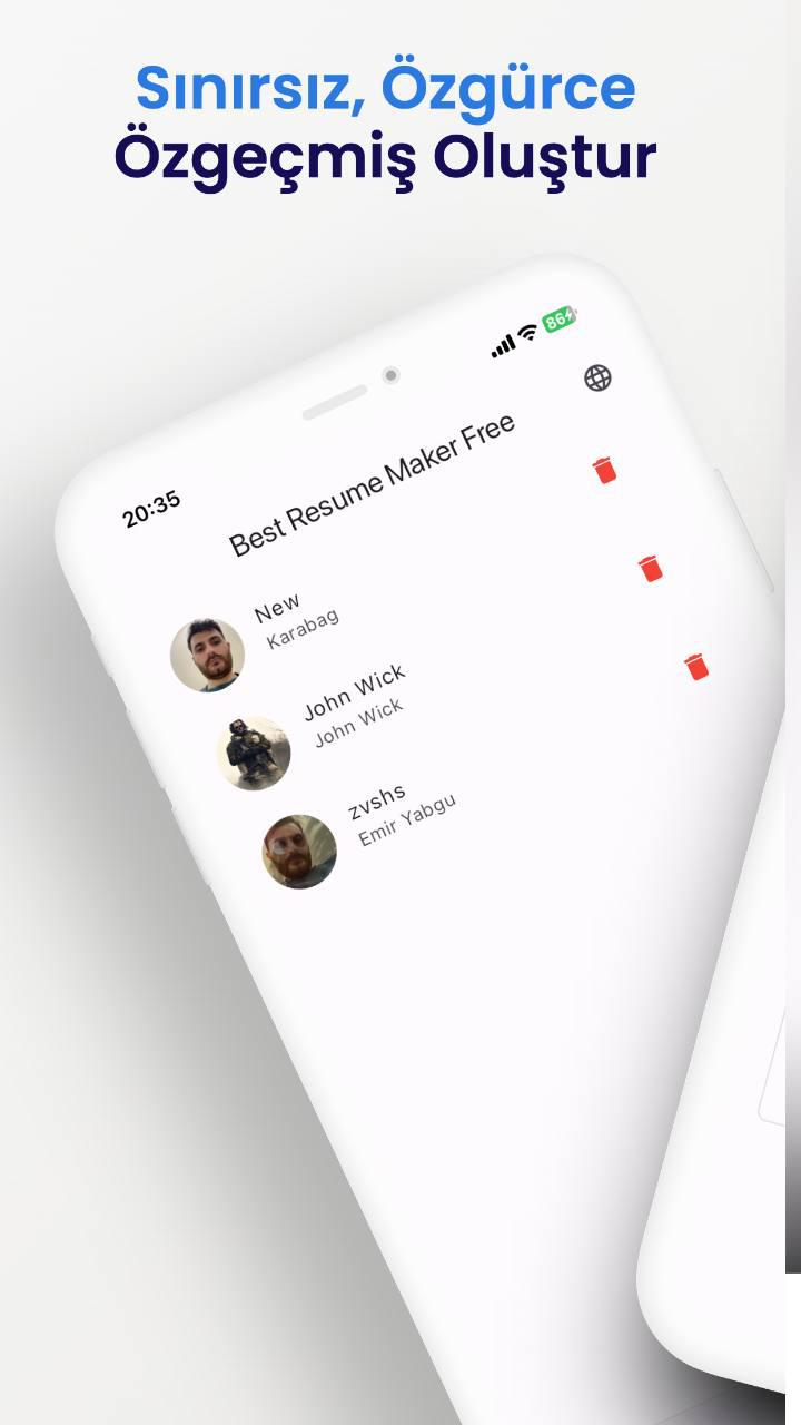 CV Oluştur! Tamamen Ücretsiz!