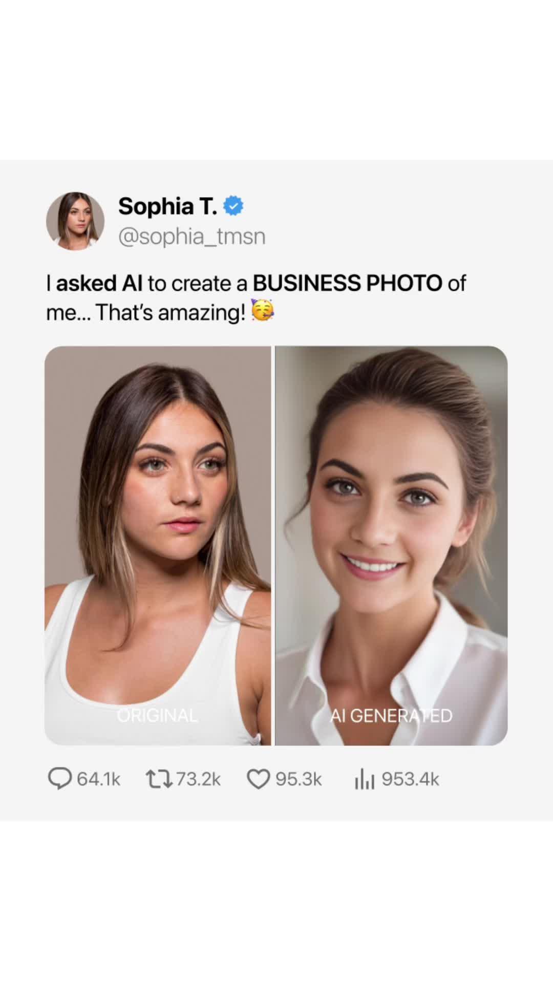 Create new profile picture with AI!