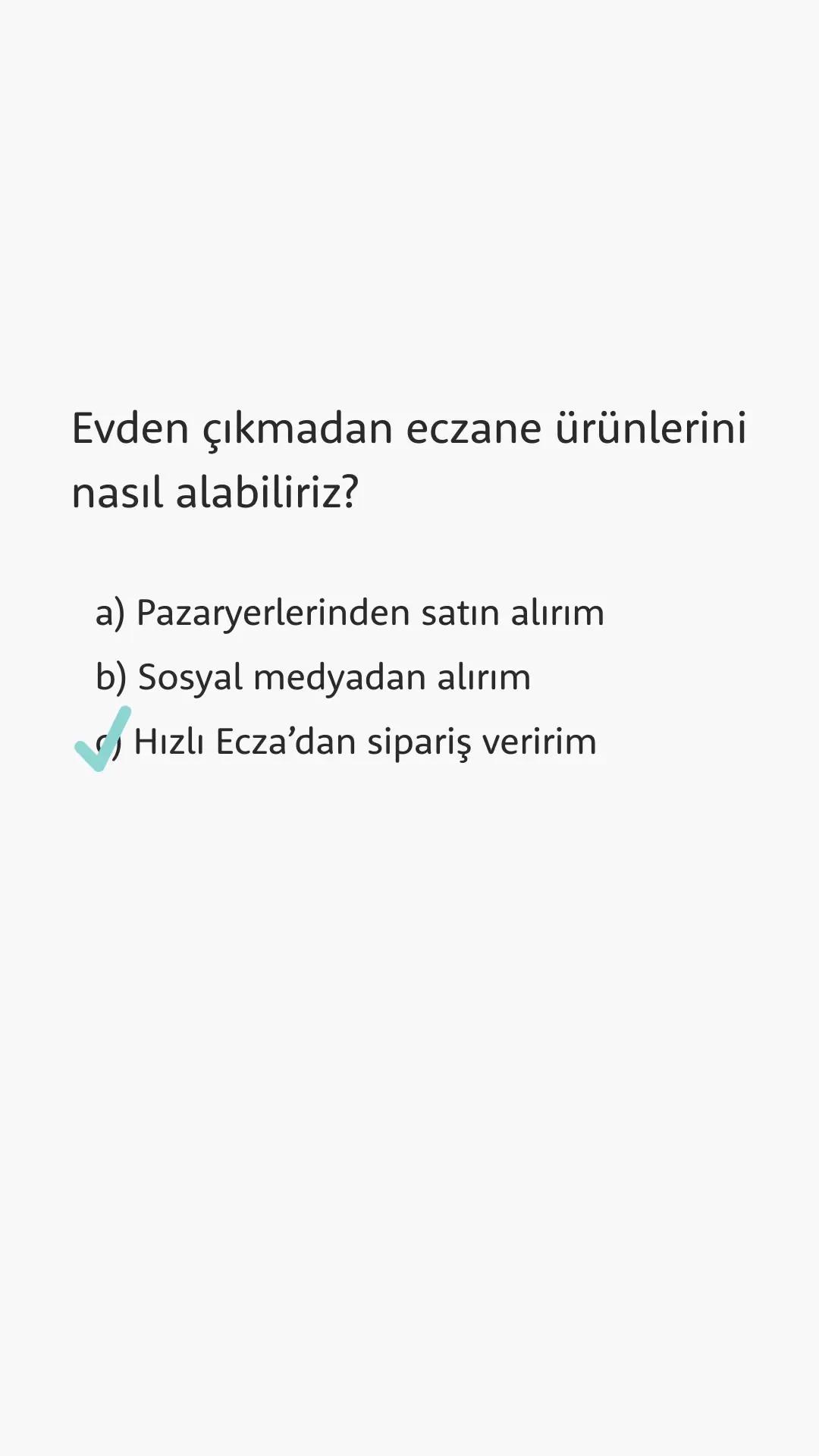 Unutmayın, sağlığınız her zaman ön planda🌟 Hızlı Ecza ile siparişinizi oluşturun, şüpheye yer bırakmadan orijinal ürünlere dakikalar içerisinde ulaşın😍