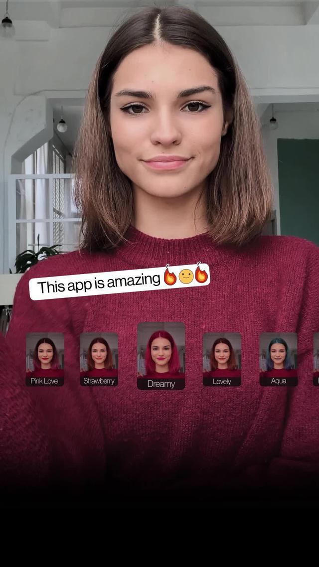 Change your haircolor in one tap!