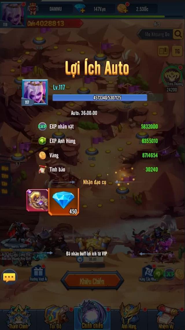 Nạp đầu chỉ từ 20k nhận ngay tanker Nameless King SSS gánh team vượt mọi ải!