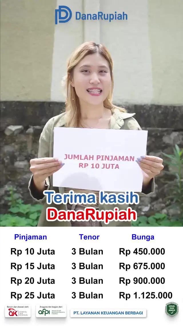 Plafon pinjaman hingga Rp25 juta!  Hanya 0,04%! Berizin dan diawasi oleh OJK!