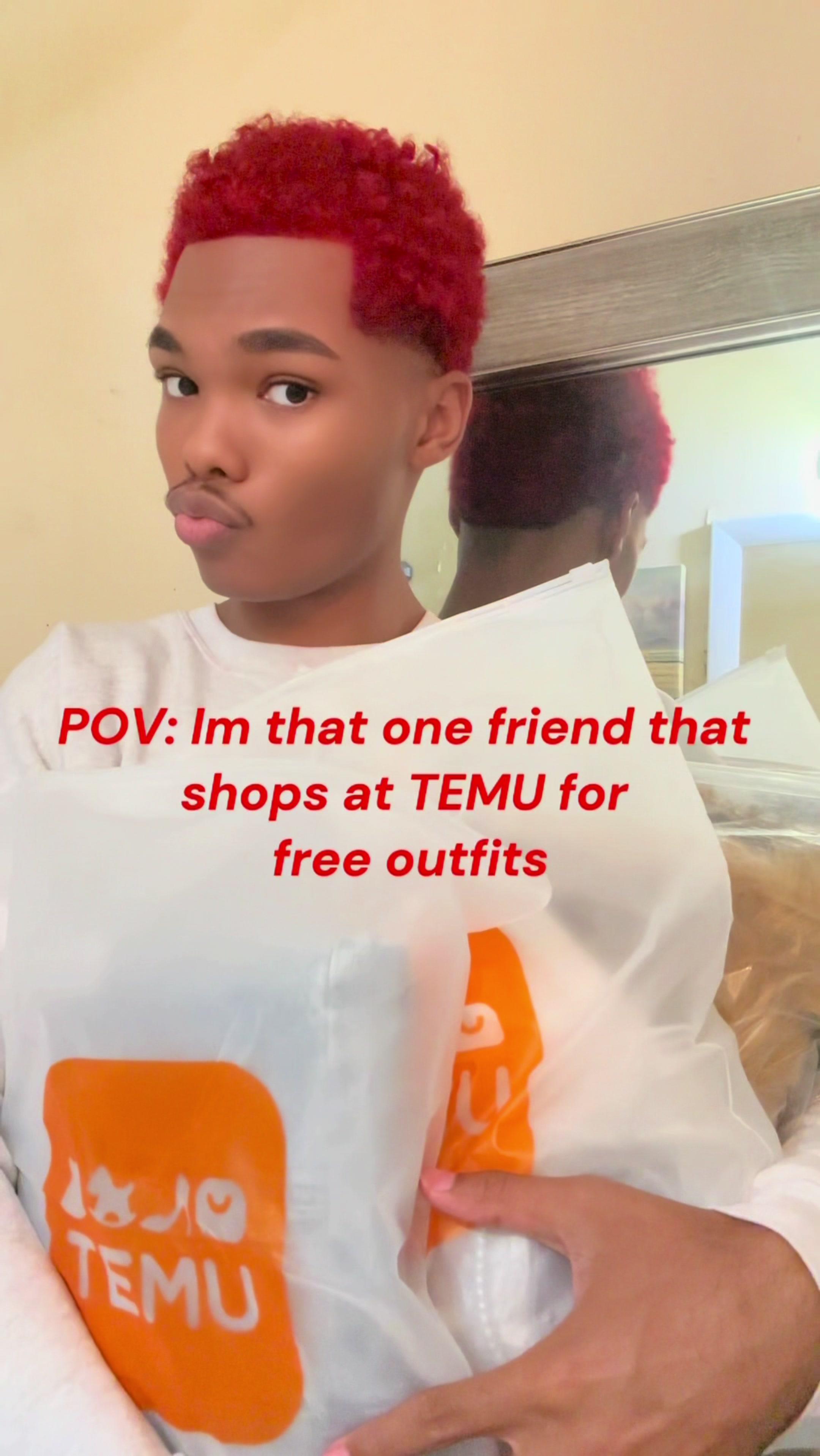 can't believe i got this fine from free outfits 🔍code: dnu2587 in #temu searchbar for free items (app new users only with qualifying orders). 🛒Free shipping on items shipped from Temu, and Free Returns for up to 90 days📦#temuhaul #temudeal #ootd #trending #femboy #itsavibe