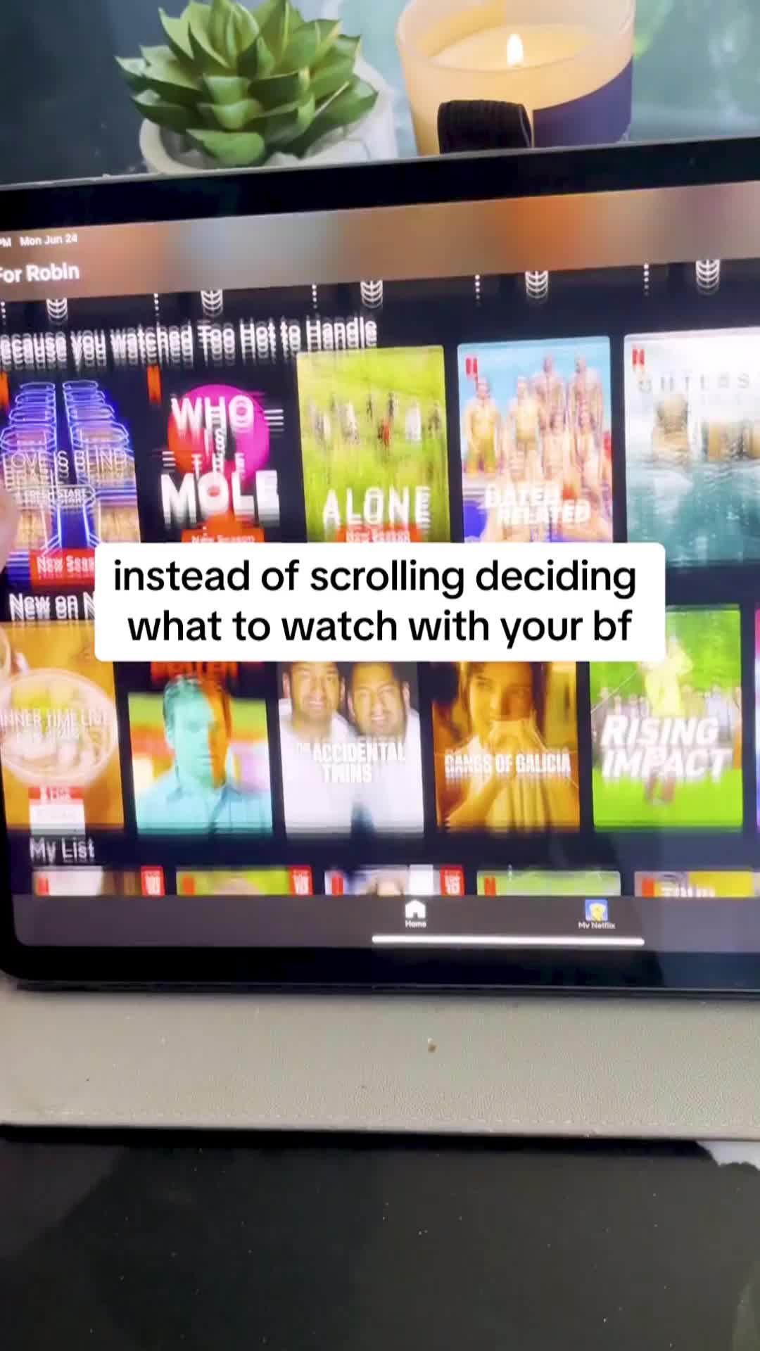 Match to watch! Swipe right to watch and left to skip!