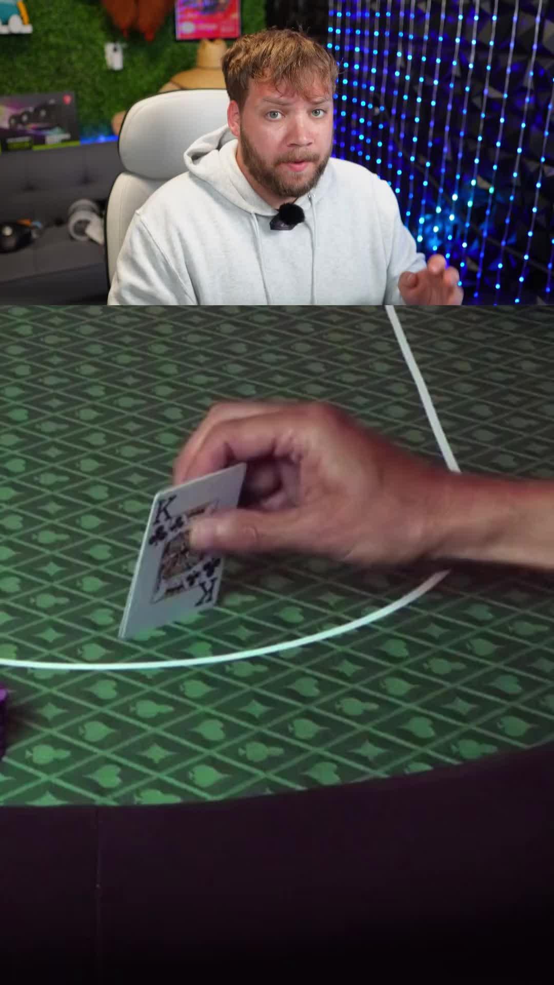 Playing poker with friends and winning big!