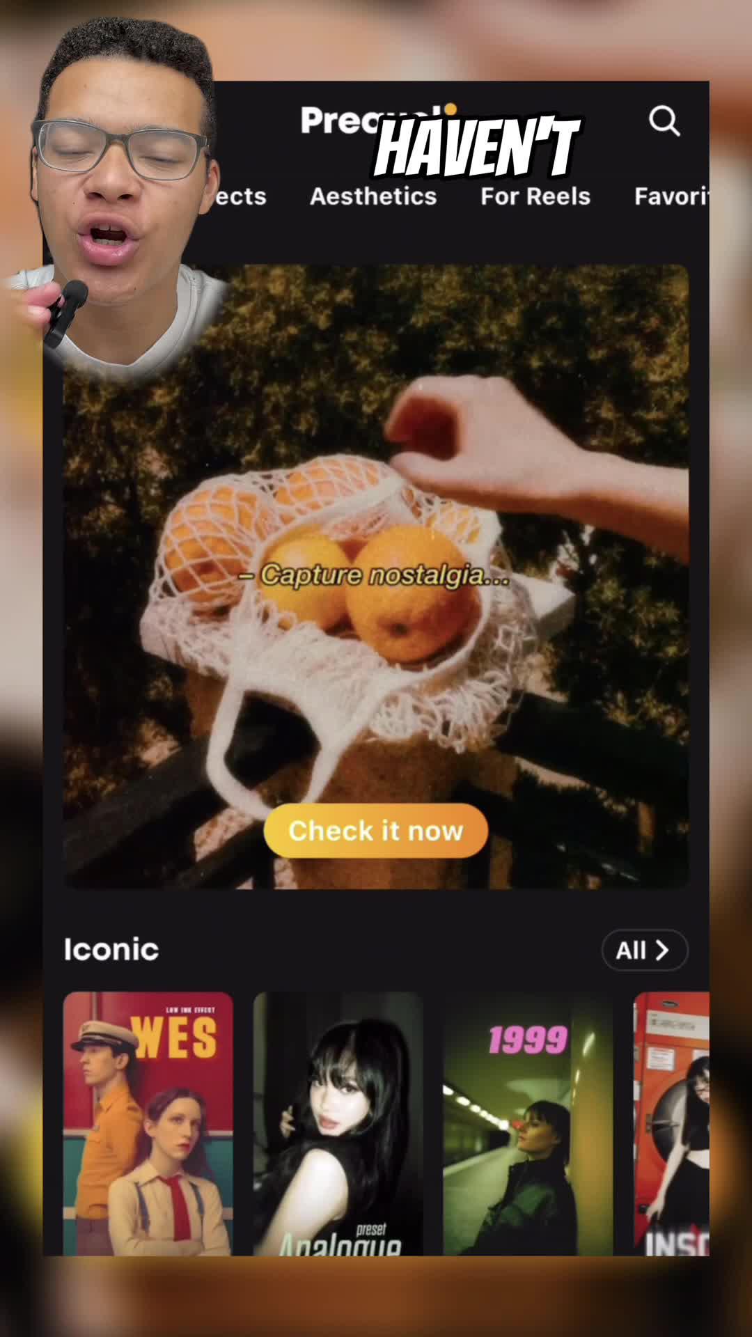 Up your content to the next level - use Prequel app