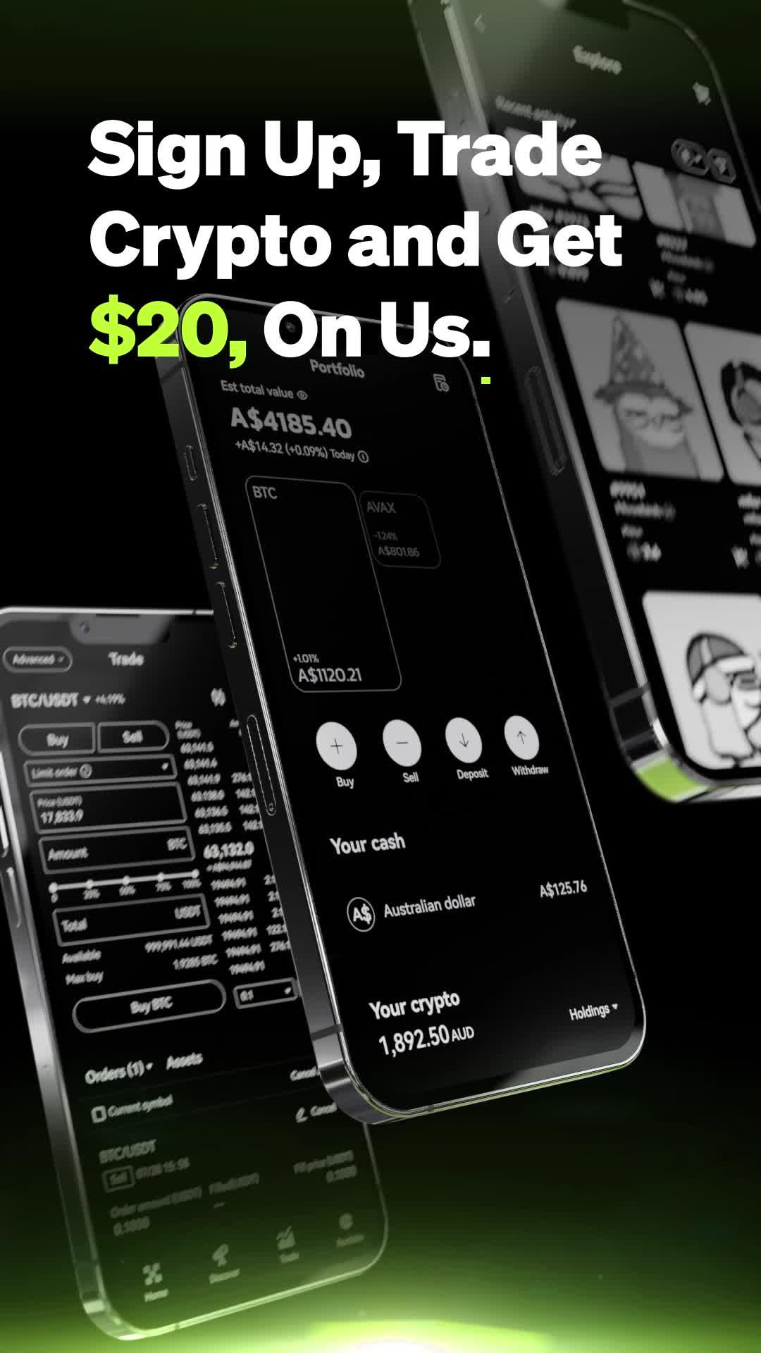 We're giving away $20 in rewards when you sign up and trade with us. T&Cs apply.