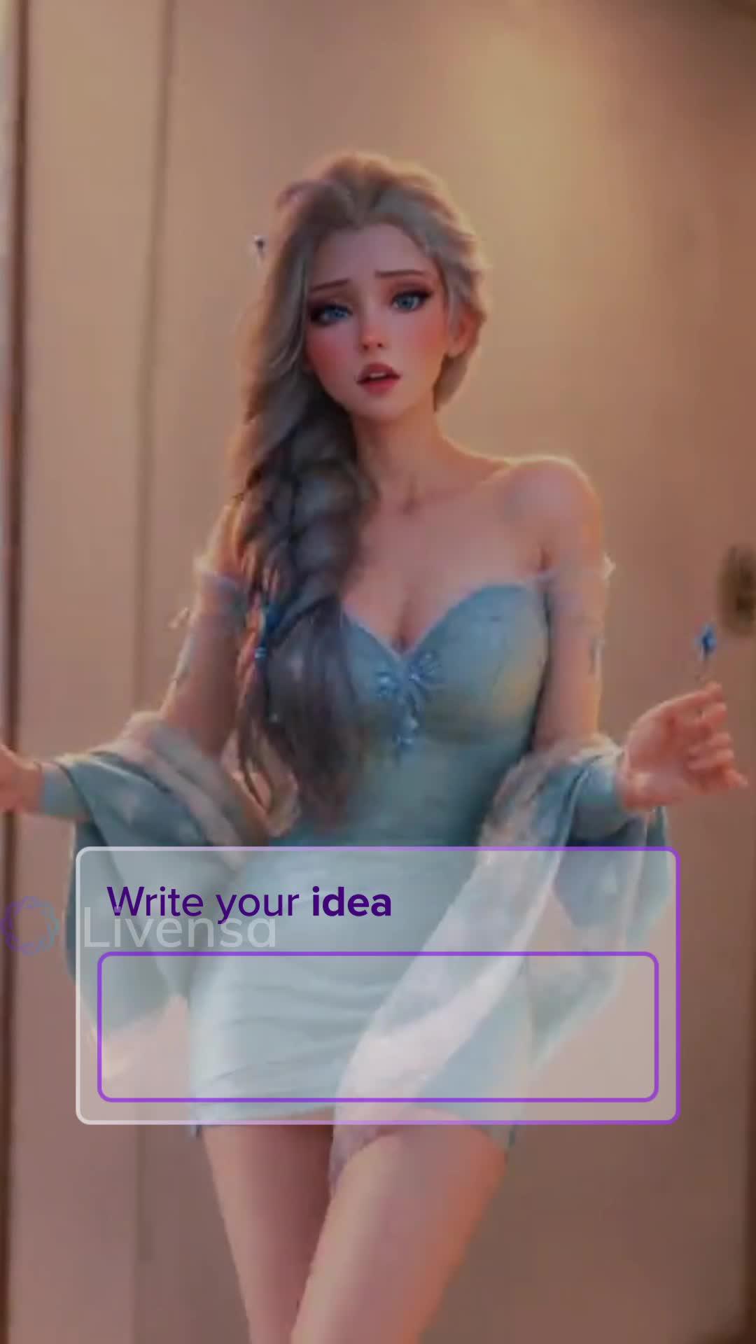 Create Al videos with your own words on mobile