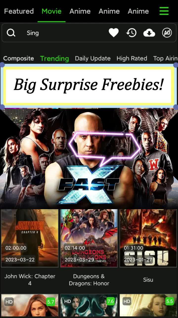 Watch for free, millions HD movies & TV episodes!