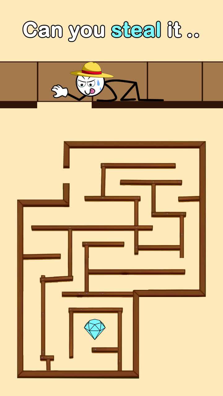 Stickman Thief Puzzle IQ Game - Play Now!