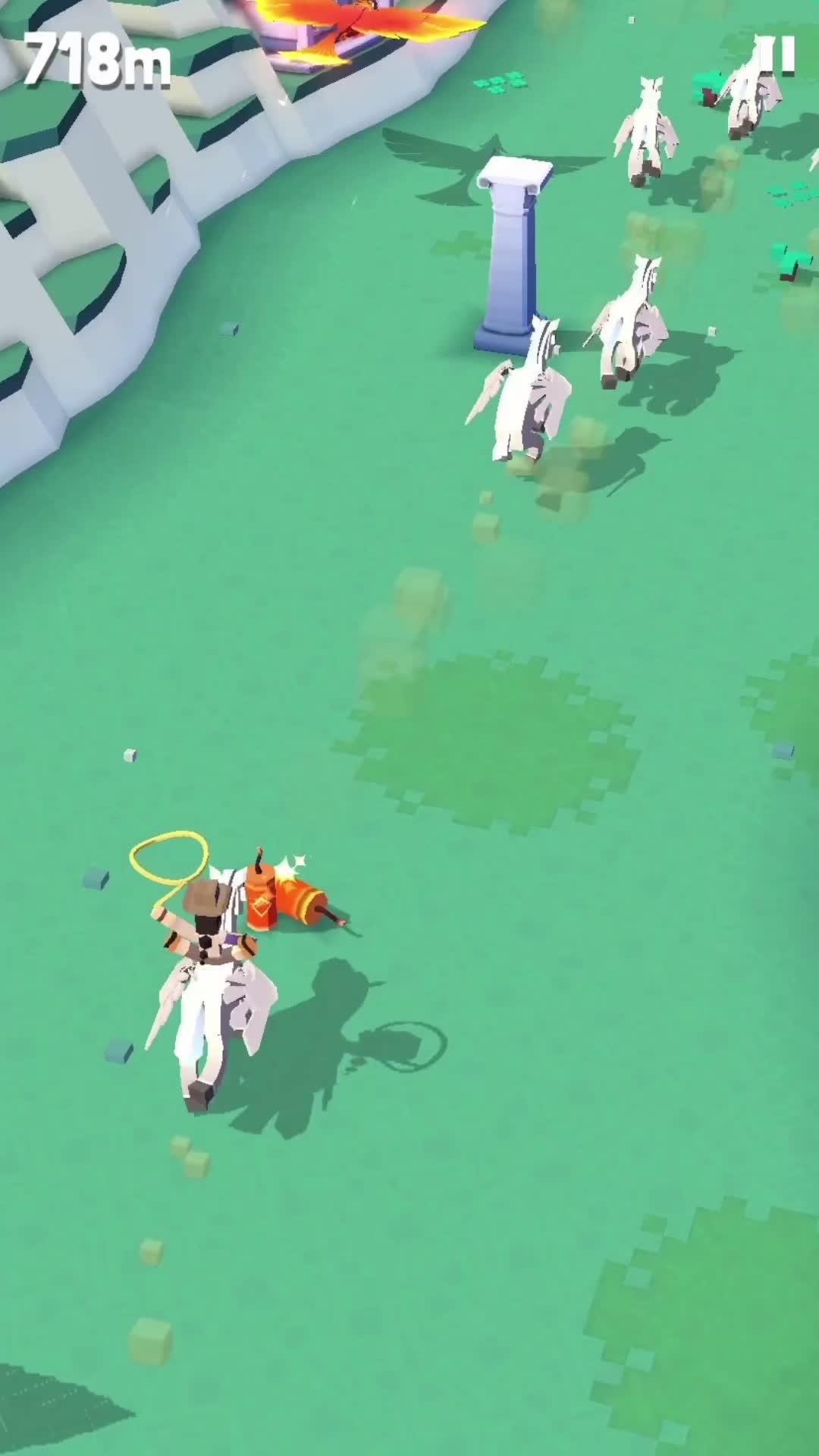 Start with a cow, all animals depend on catching!