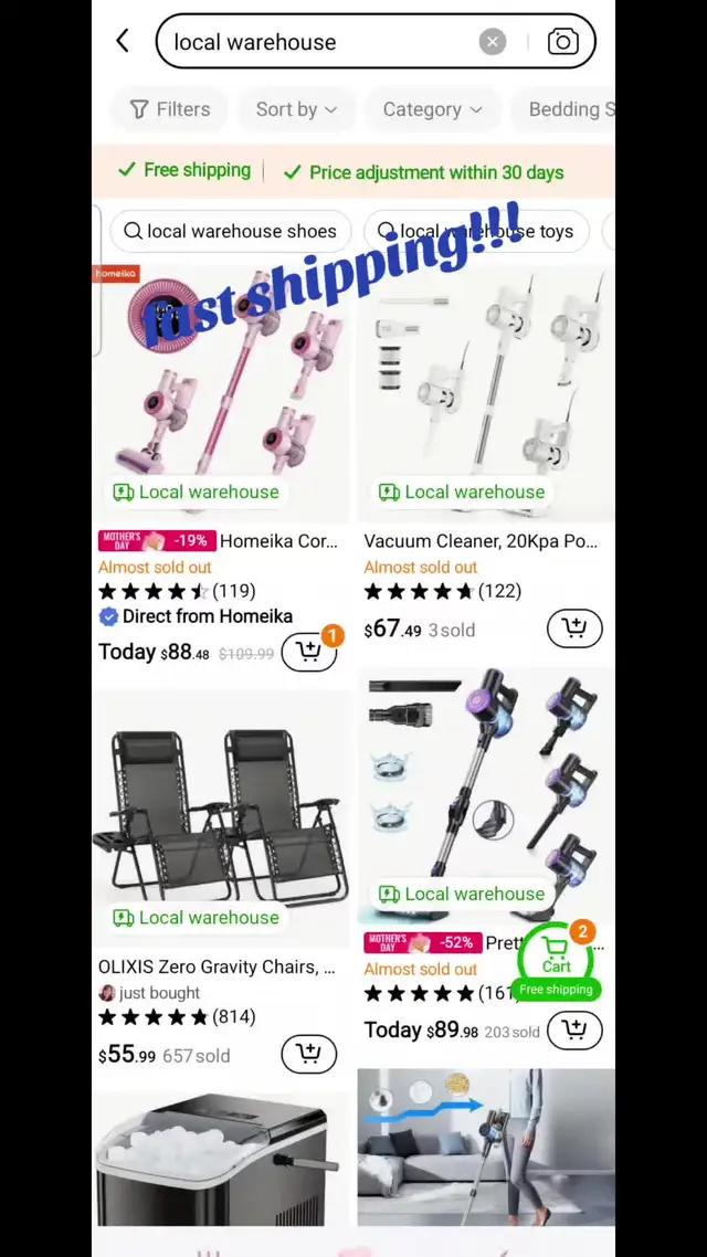 ⚡Ship faster! Delivery from local warehouse! 🎁🔍Use code【afa78273】to gain $100 coupon bundle and an extra 30% off (for new app users). ✨ #temu #temufinds #temucode #fasterdelivery https://temu.to/k/us18ppMT6spTdme