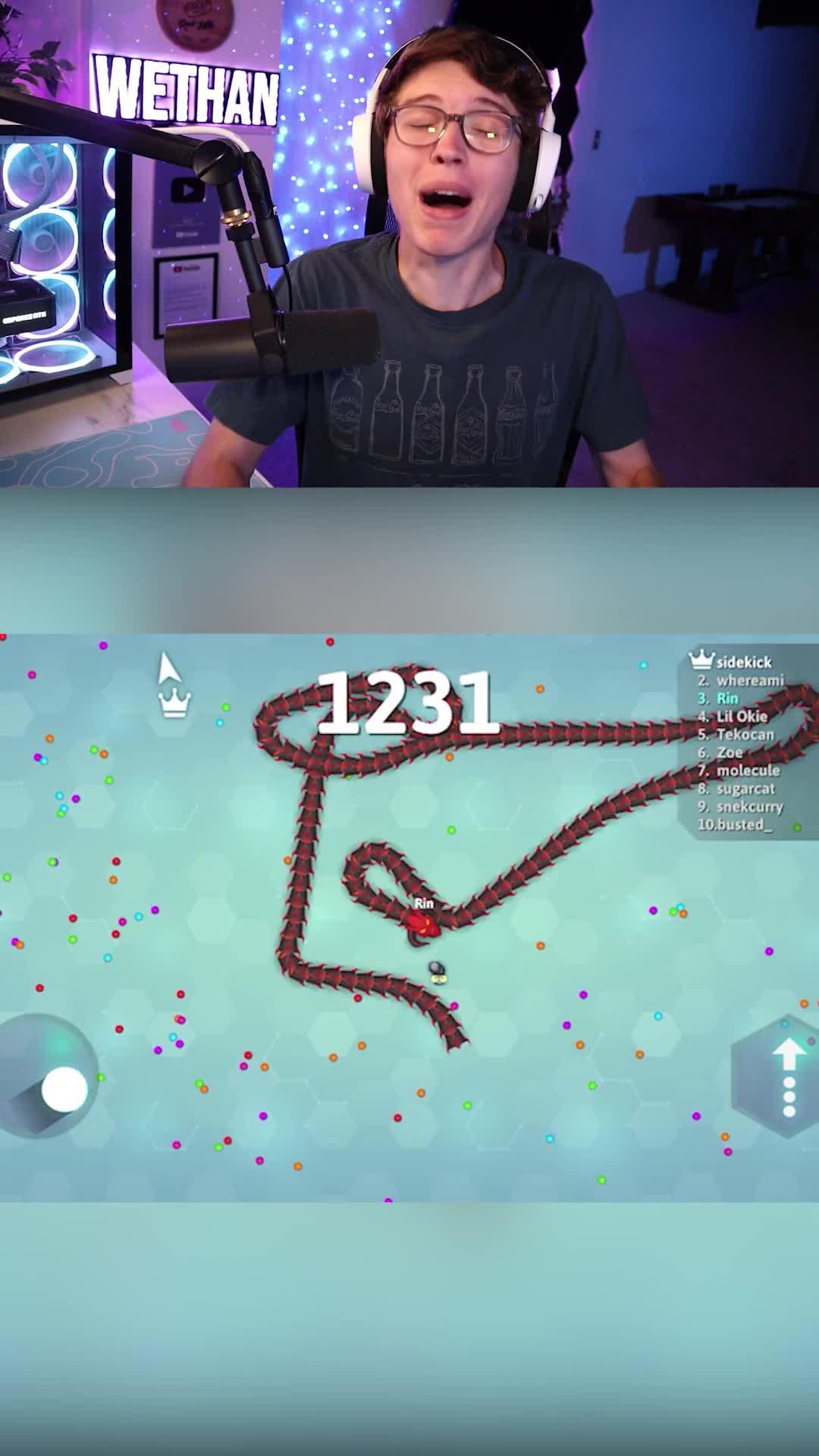 Most popular Snake io game