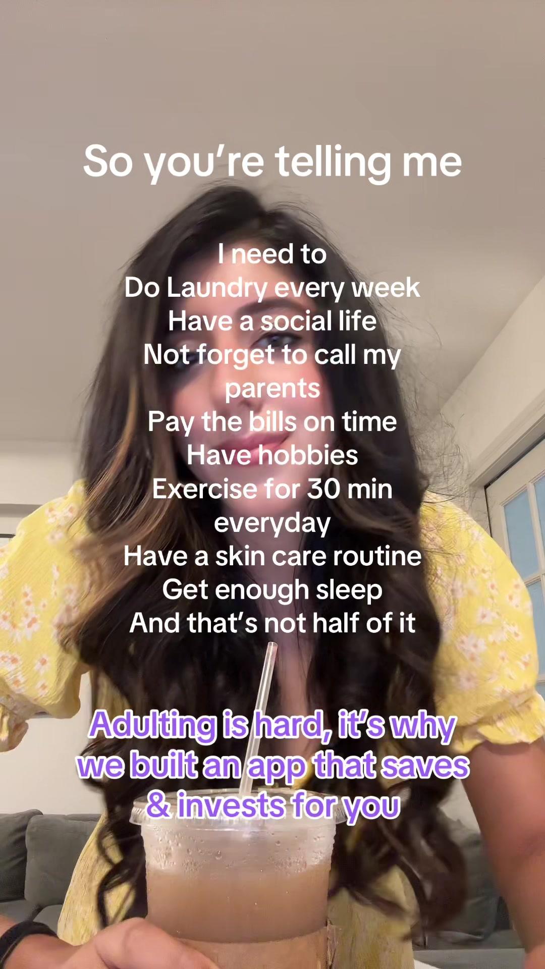 adulting is hard, its why we built an app that invests for you #alineainvest #alineaapp