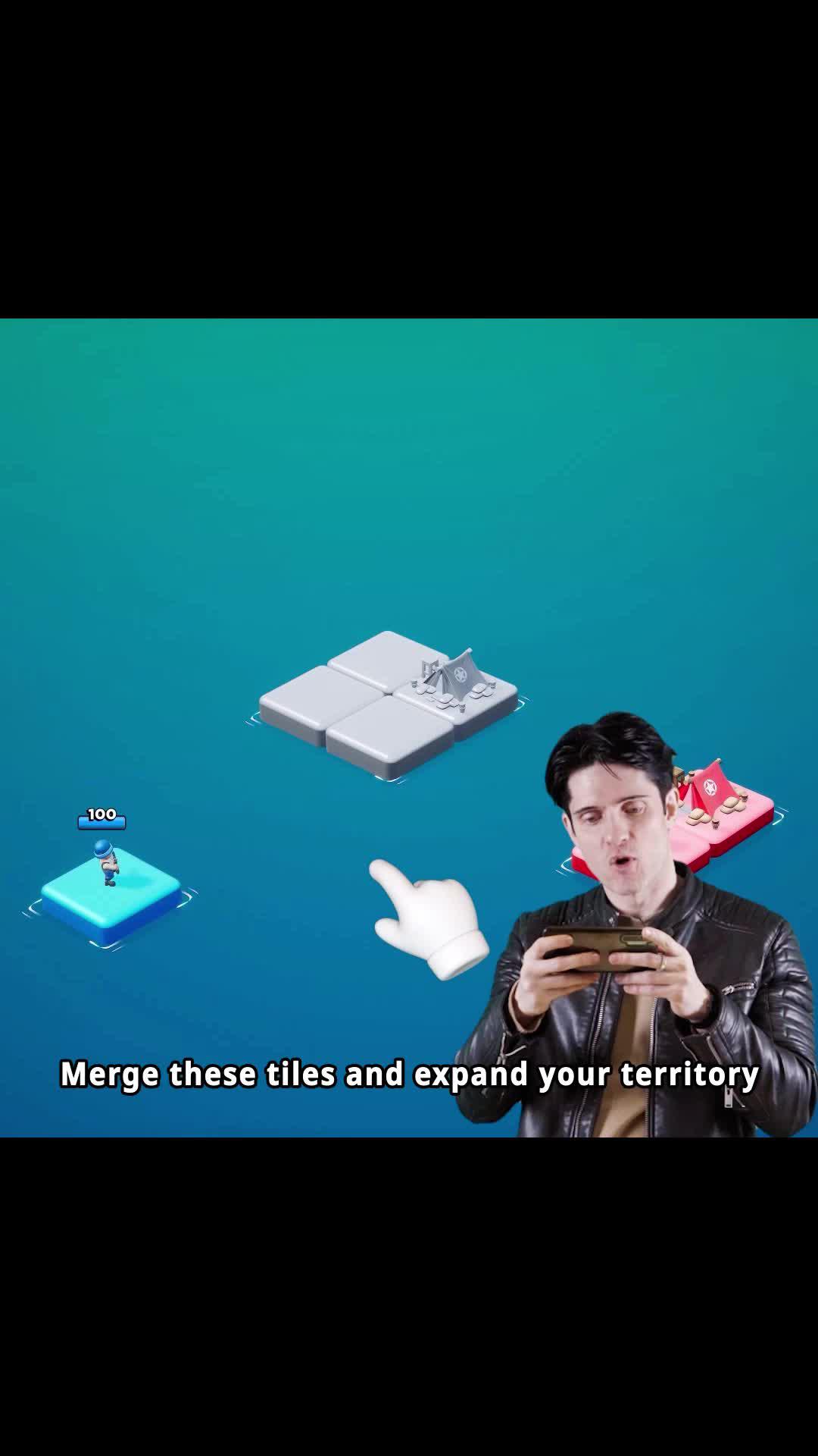 Merge and conquer, a simple war strategy game