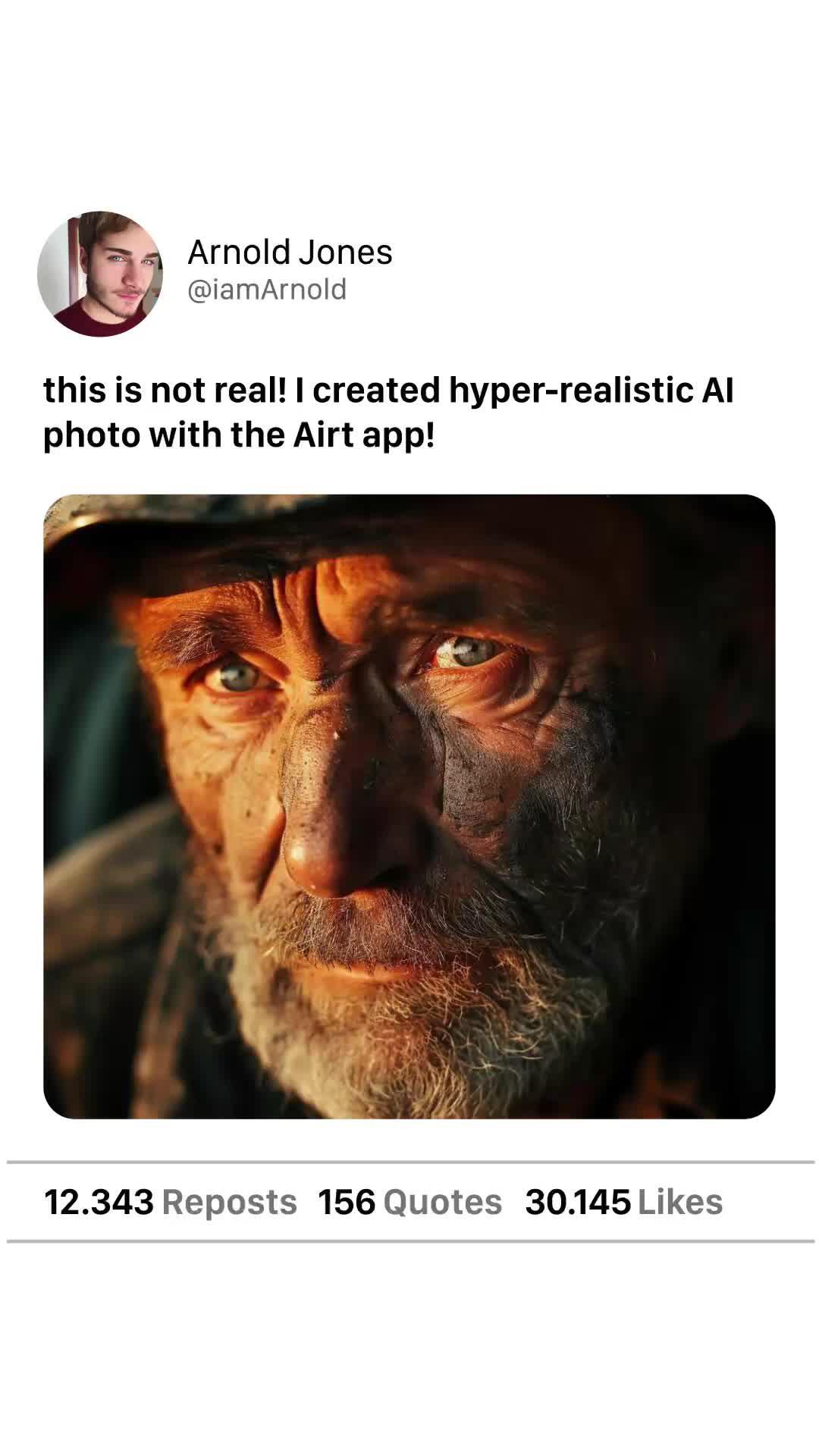 Hyper Realist AI Photo with Airt App #hyperrealistic #aiphoto #aiartgenerator #remini