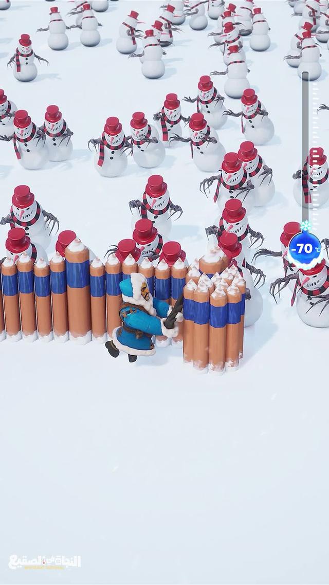 انقذ الناجين وساعدهم على بناء مأوى في عالم الجليد! 