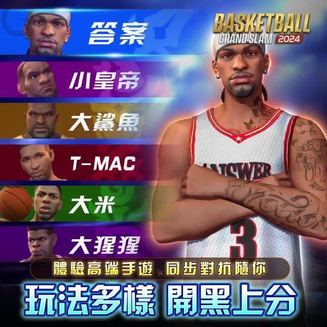 兄弟！來一場公平真實的3v3的籃球對決吧！全明星陣容，數百位球星任你搭配！