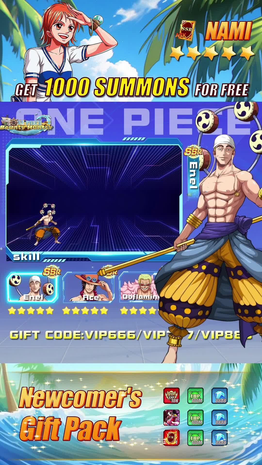 Get 1000 Summons with Gift Code :vip888