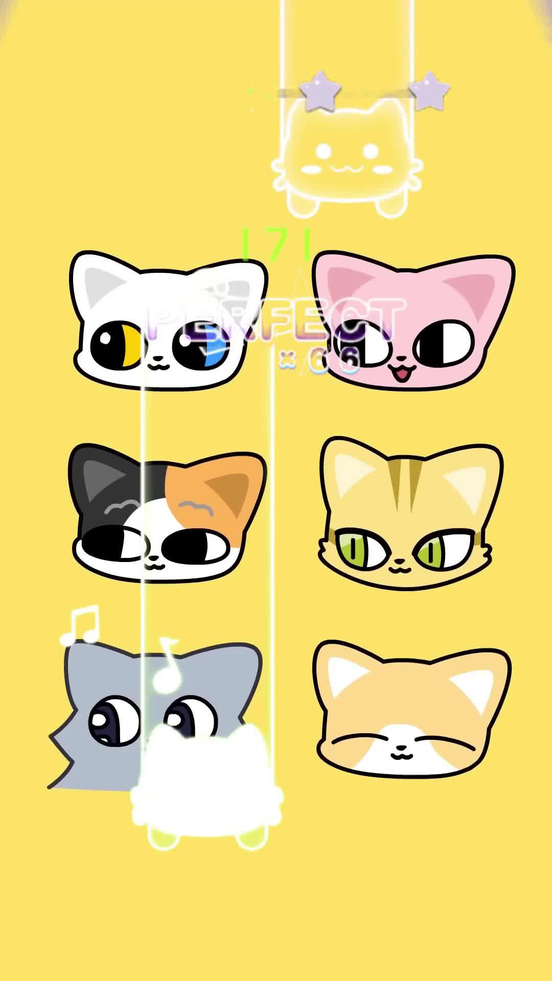 Tap music tiles in pawsome songs