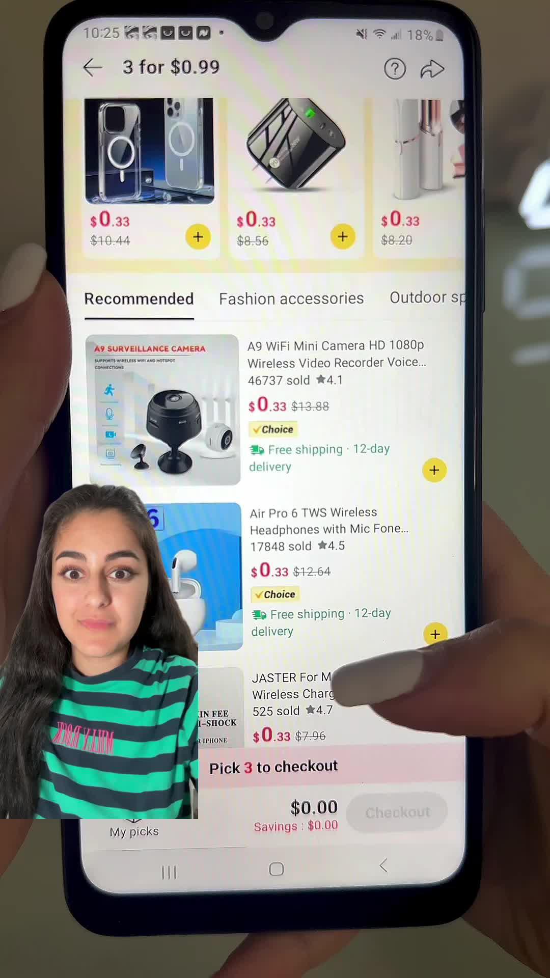 3 items for $0.99 on 1st order