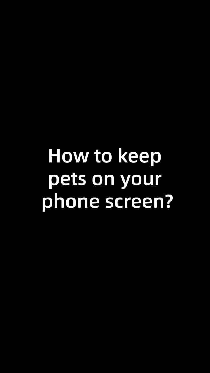 Having a pet on your home screen be like..