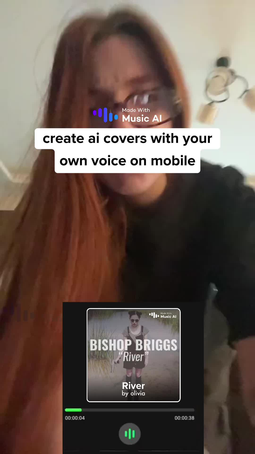 Create AI covers with your own voice on mobile
