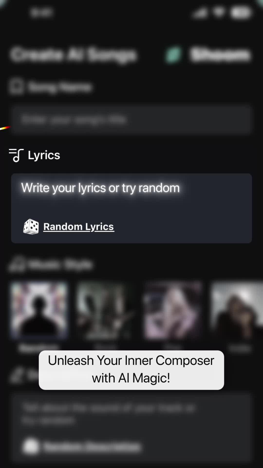 Shoom: AI Music Generator