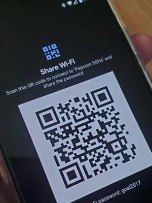 Scan QR Code to get Wifi Password