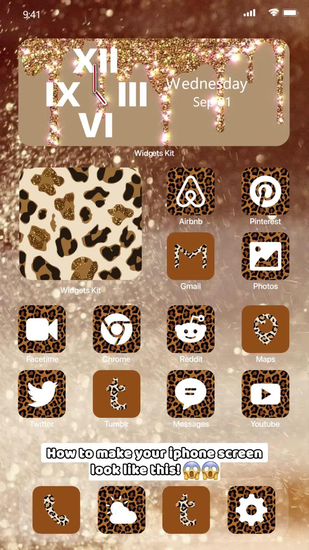 Set up aesthetic icons and themes for your iphone!