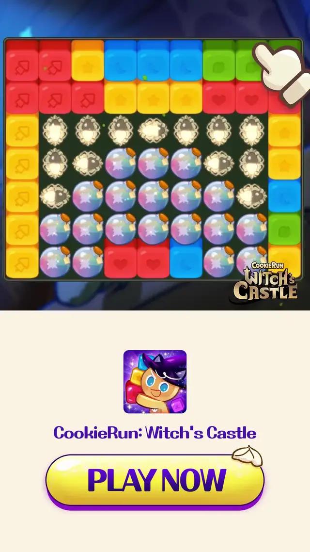 Blast your way through levels and levels of fun in CookieRun: Witch's Castle!