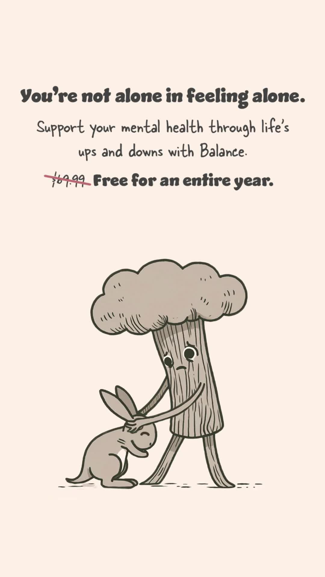 Start your free-year subscription. Get mental health, anxiety, and sleep support today.