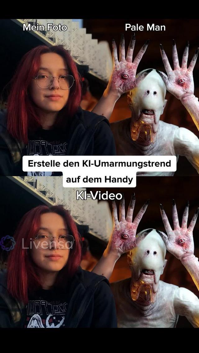 Mobilgerät mit eigenen Worten KI-Videos erstellen.