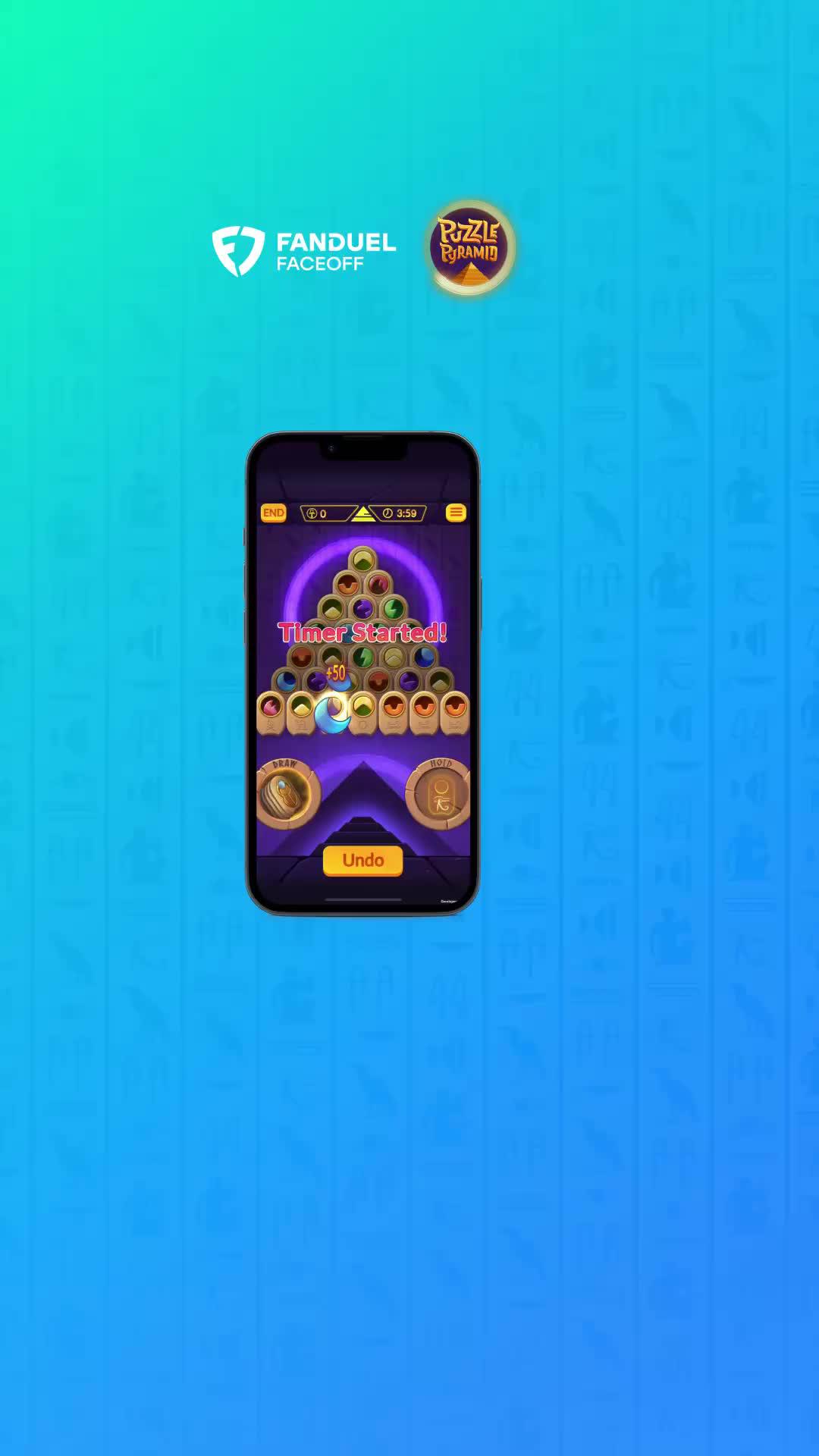 Build your pyramid up to the top before your opponent to win! Play for free or for cash.