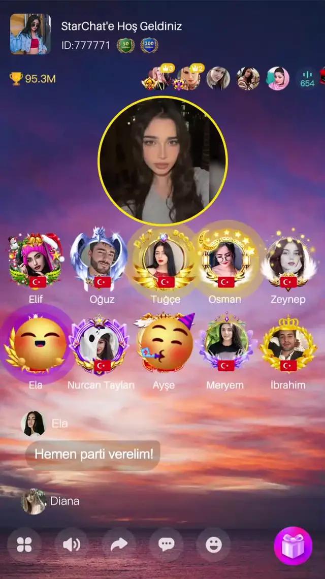 Ücretsiz eğlenceli grup sohbeti uygulaması.