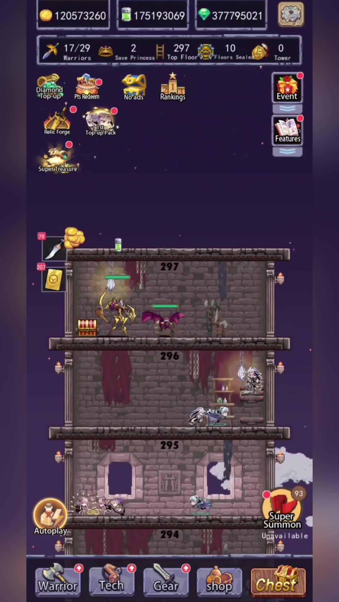 A tower climbing game that you can play all day without WIFI