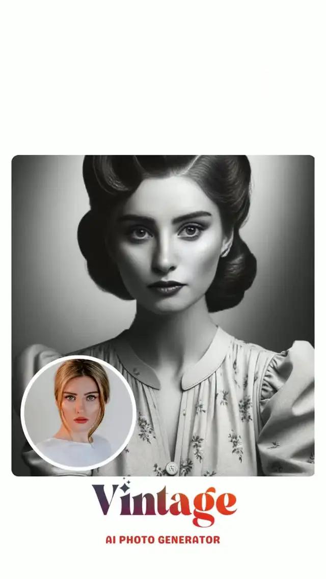 Turn your selfies into vintage style or images with hundreds of different themes