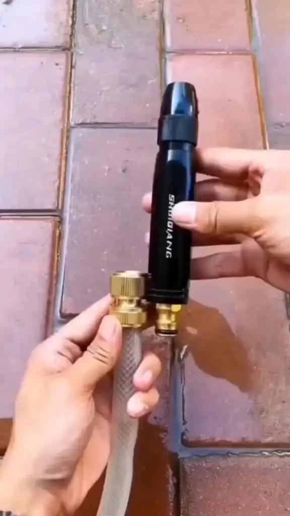 Bico De Alta Pressão Para Mangueira 3 Em 1 Jato Regulável