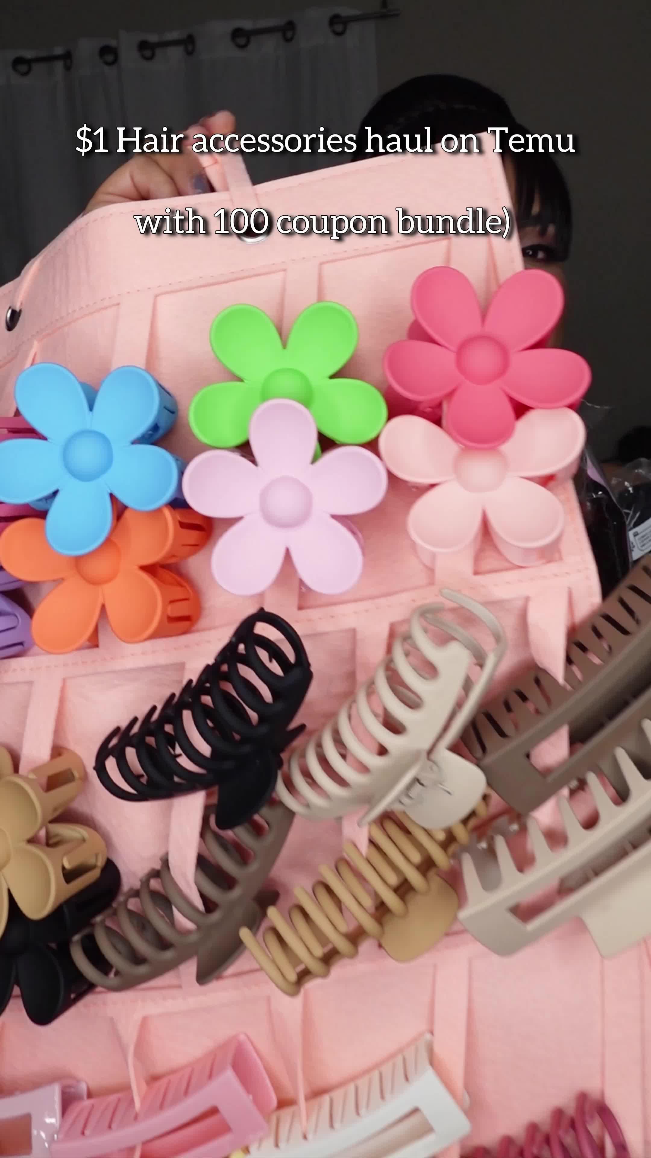 Accesorios para el cabello , COde: dkq5889 o Ó en bio consíguelo por $1 + paquete de cupones de 100 #temuhaul #temufinds #hairaccessories