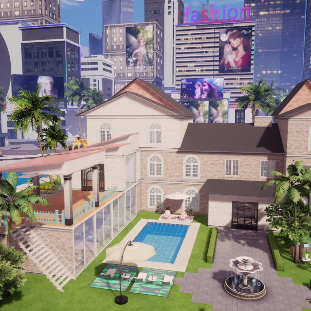 A life simulation mobile game where you can build houses freely!