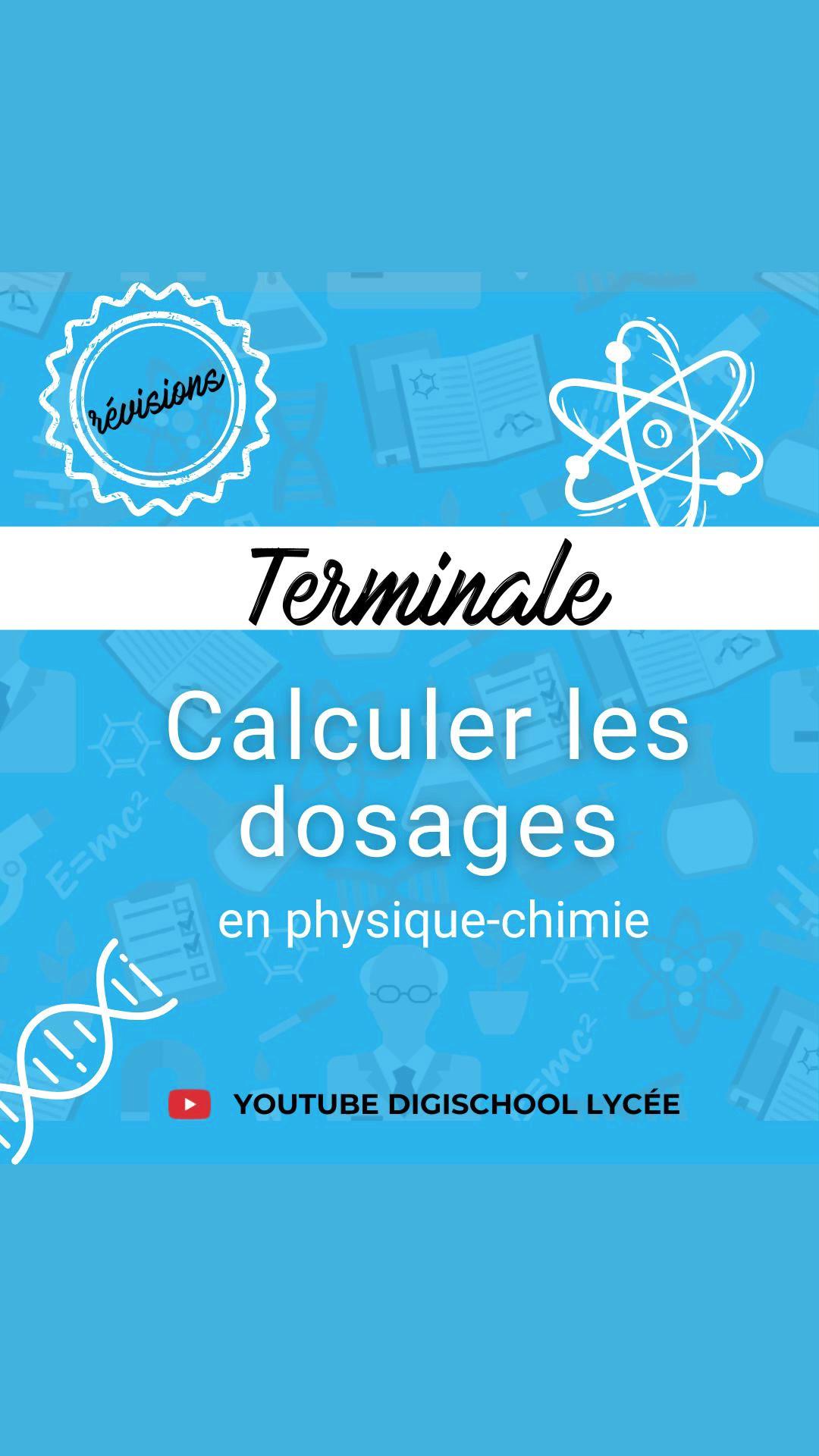 Tu veux réviser le calcul des dosages pour ton bac de la spé. physique-chimie ? Notre prof explique avec force de détails les formules et fonctions à retenir pour ce calcul de la spé. physique-chimie. Retrouve des conseils et astuces avec des exemples ! 🎬 Envie d’en savoir plus sur le dosage ? Retrouve la vidéo intégrale sur notre chaîne digiSchool Lycée ! #bac2024 #terminale #physiquechimie #bac #revisions #specialitephysiquechimie #apprendre #lycee #reviser #bacphysiquechimie2024 #methode #epreuve #exercice