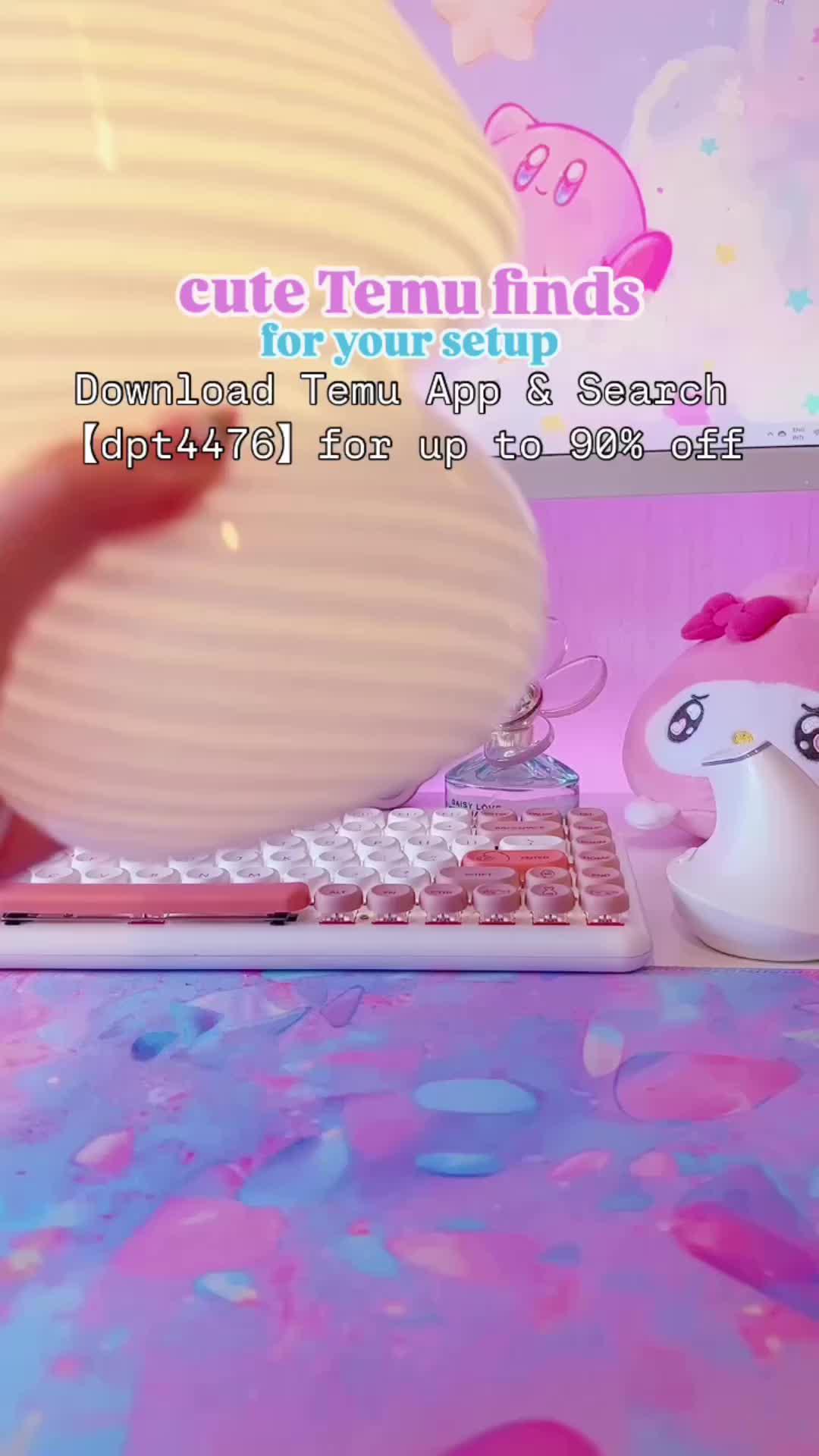 Cute TEMU finds for your setup ⭐️ 💌 Download Temu App & Search【dpt4476】to claim £100 coupons for your Temu haul！ You can also get all this for up to 90% off with the 🖇️ in my 🔬 ⭐️Temu offers⭐️ FREE Shipping/Returns Up to 90 days Hundreds of items UNDER £5 Same Products/Cheaper on TEMU After Pay and Secure Payment on APP cute desk setup ⟡ sanrio collection ⟡ desk aesthetic ⟡ cozy gamer girl ⟡ soft pink ⟡ gaming setup ⟡ pastel kawaii ⟡ cloud aesthetic #temu #kitchen #Temufinds #temulifestyle #lifestle #cutegamingsetup #deskaesthetic #cozygamingcommunity #cozysetup #kawaiiroom #kawaiipcsetup #deskinspiration