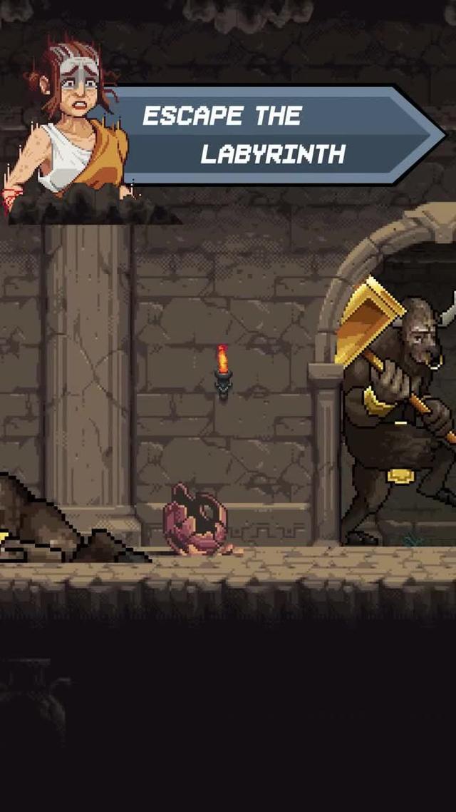A fast-paced pixel-art RPG idle game battle.