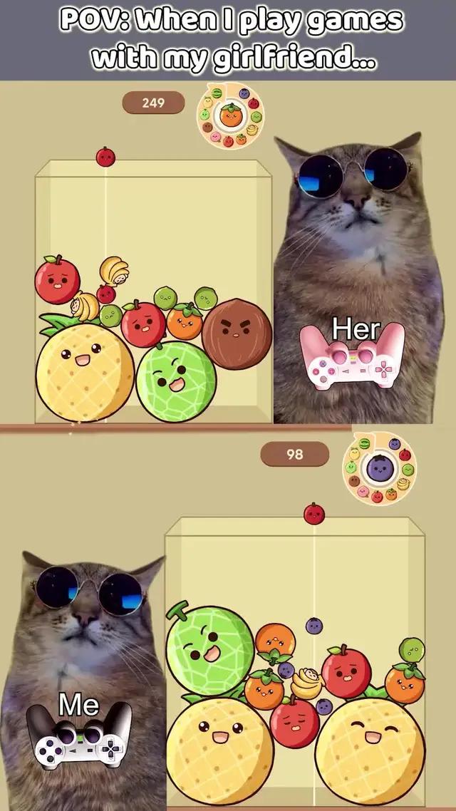 Supper funny and challenge!! Can you merge till watermelon?