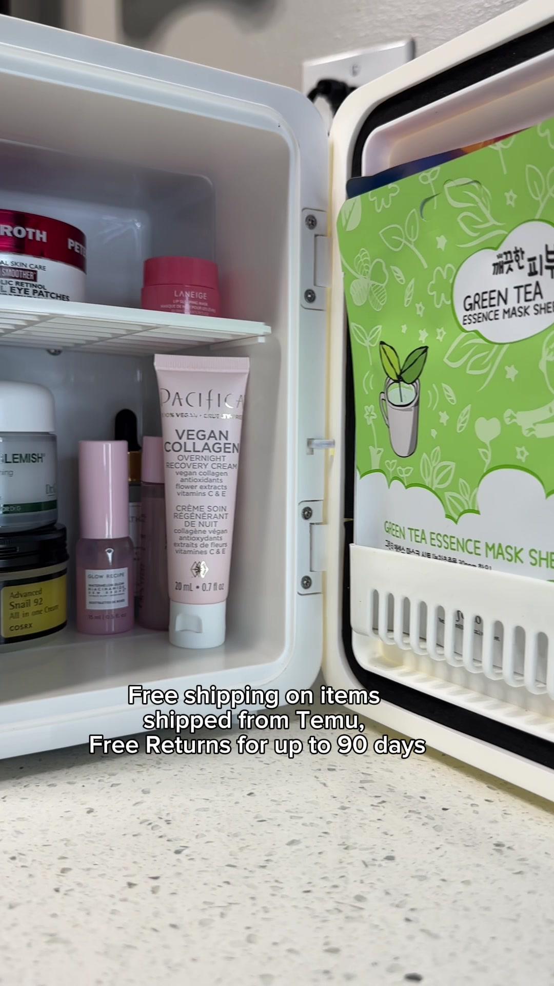 I’ve always wanted to have my own skincare frdige 😍 it is absolutely gorg 🔍code: dnu2369 for #temu up to 90% off or check link in bio (app new users only with qualifying orders) Free shipping on items shipped from Temu, Free Returns for up to 90 days #minifridge #drinkfridge #craftroommusthave #homeofficemusthaves #refrigerator #fridge #temuhome #temumusthaves