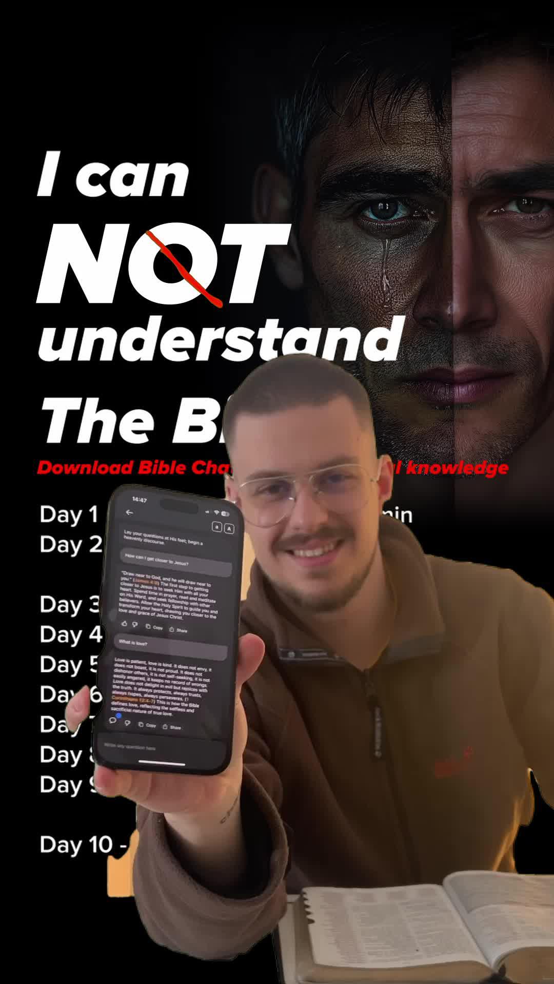 The best app for Christians! get answers straight from the Bible and get closer to God! link in bio