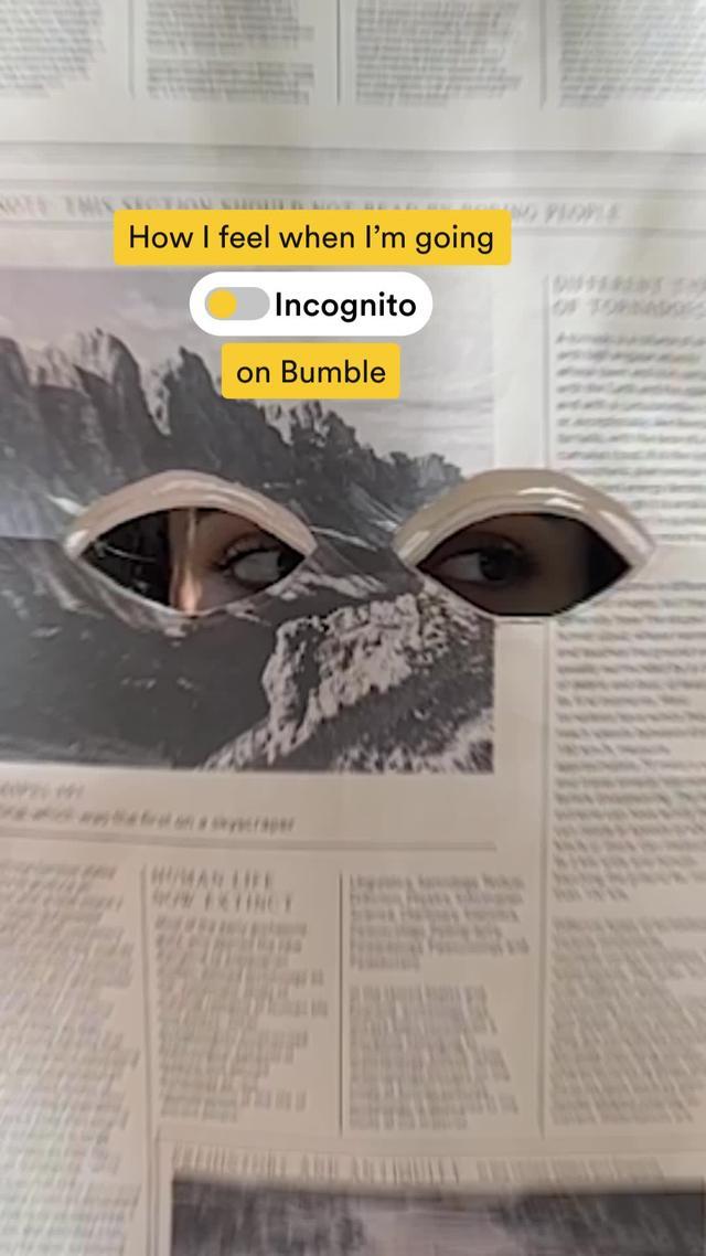 Want to decide who sees your dating profile? Use Incognito Mode on Bumble.