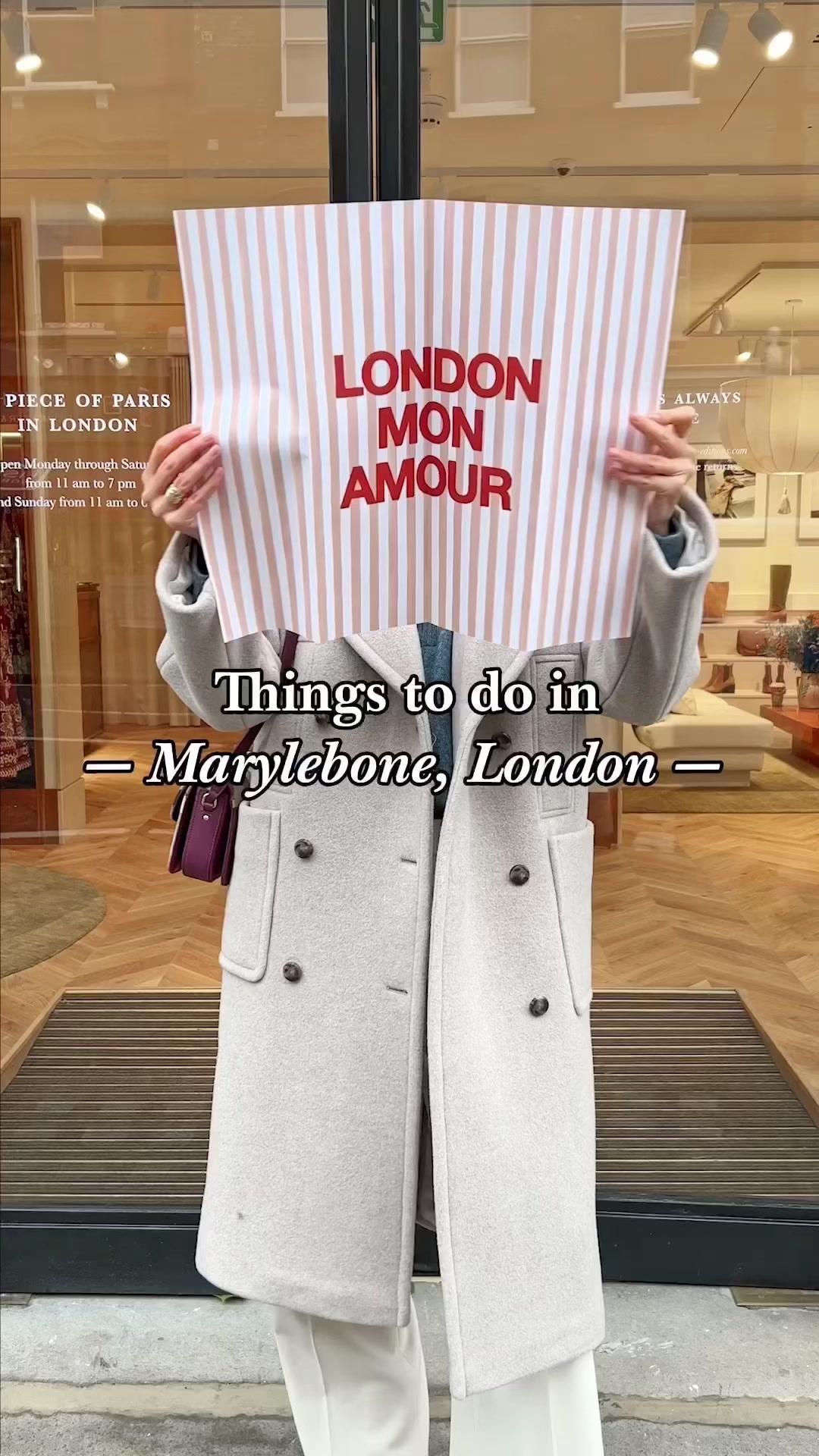 Places you can’t miss in Marylebone, London ❤️ #sezane #marylebone #marylebonelondon🇬🇧 #londontiktok #freelondon #londonhotspot 